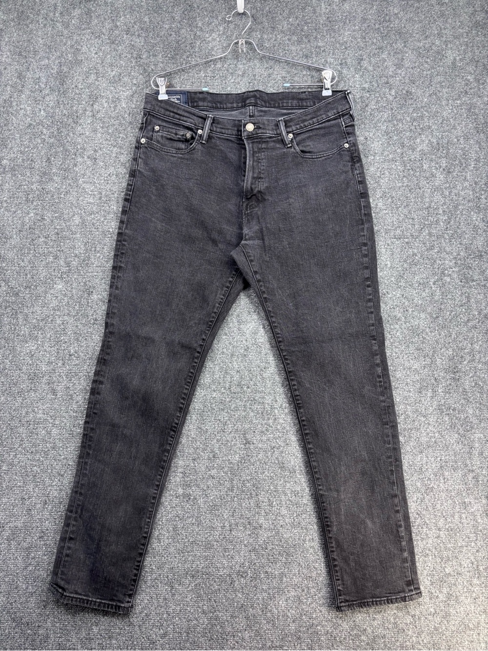 Abercrombie & Fitch Black Rustin Athletic Skinny Stretch Jeans Men’s 34X30*